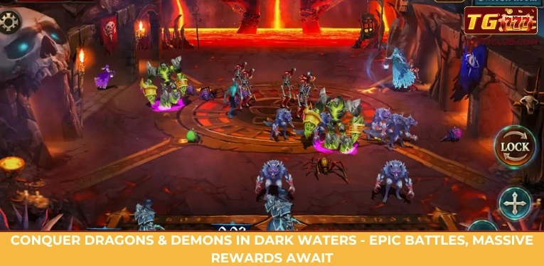 conquer dragons demons in dark waters epic battles massive rewards await