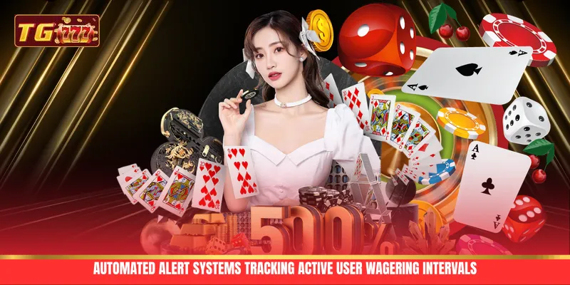 Automated alert systems tracking active user wagering intervals Automated alert systems tracking active user wagering intervals