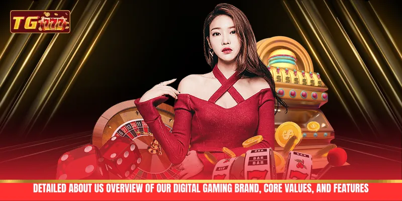 Detailed About Us overview of our digital gaming brand, core values, and features Detailed About Us overview of our digital gaming brand, core values, and features