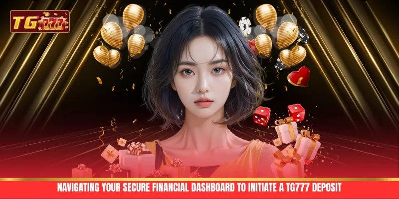 Navigating your secure financial dashboard to initiate a TG777 Deposit