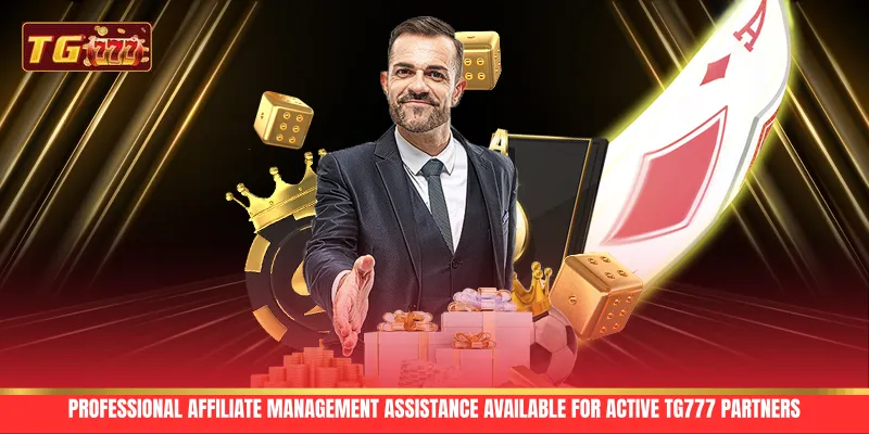 Professional affiliate management assistance available for active TG777 partners Professional affiliate management assistance available for active TG777 partners
