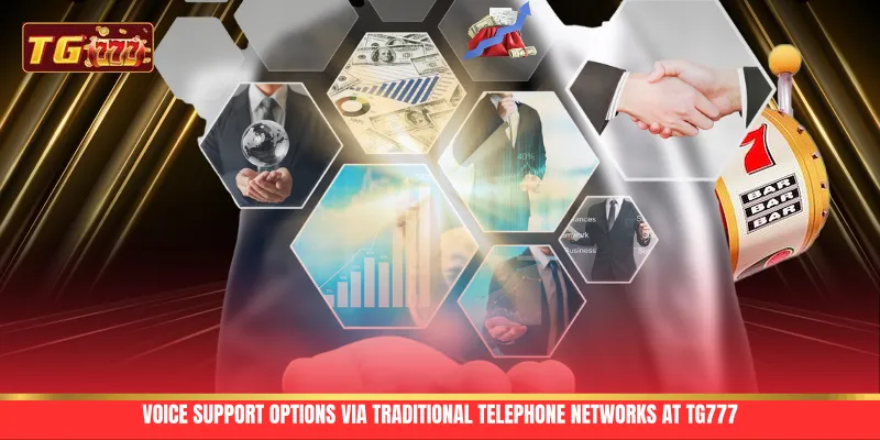 Voice support options via traditional telephone networks at TG777 Voice support options via traditional telephone networks at TG777
